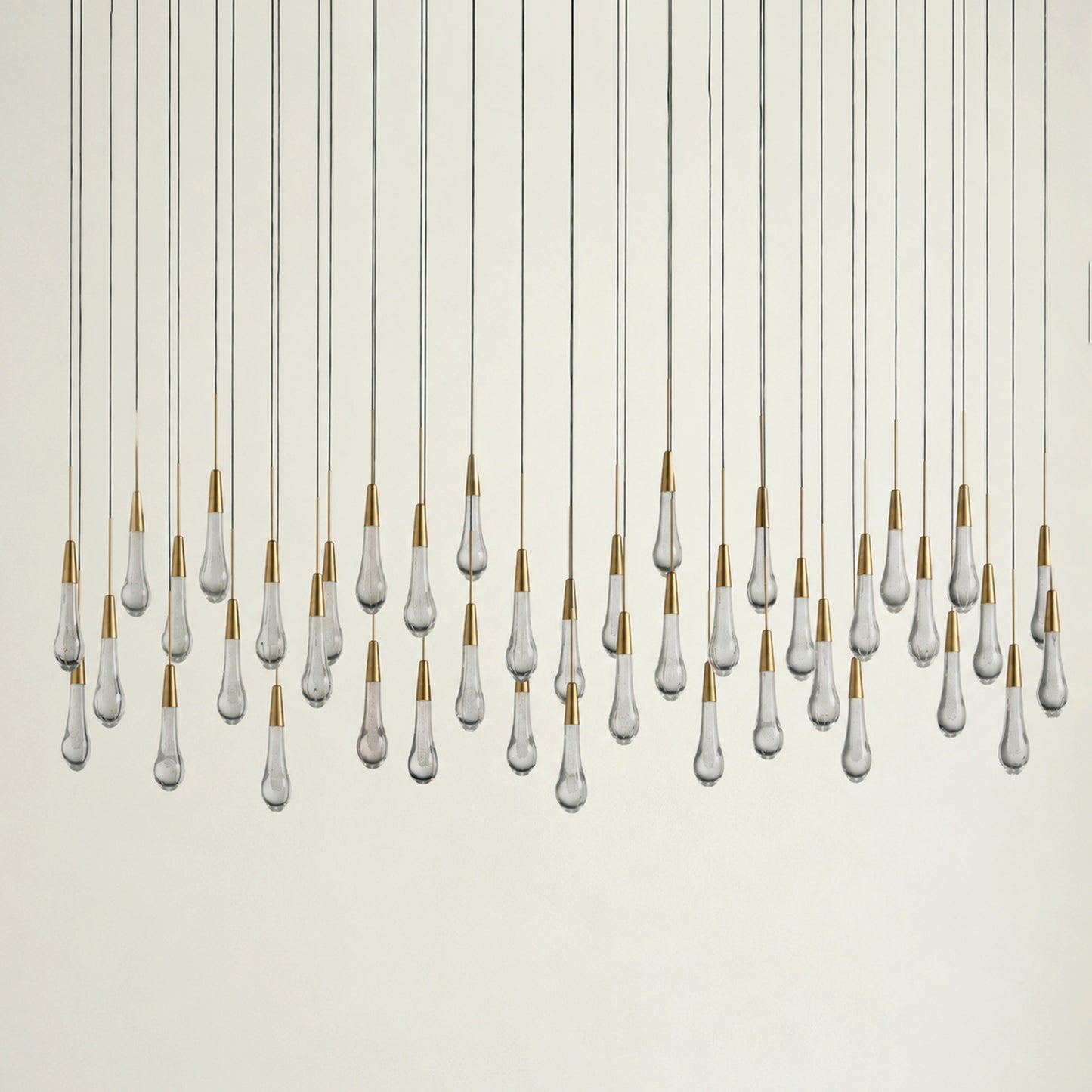 Soltaire Glass Linear Chandelier