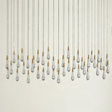 Soltaire Glass Linear Chandelier