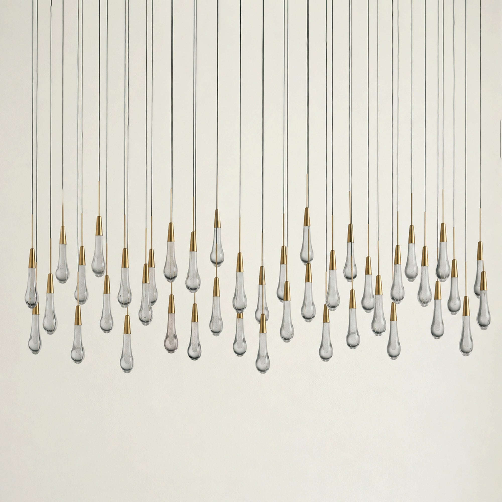 Soltaire Glass Linear Chandelier