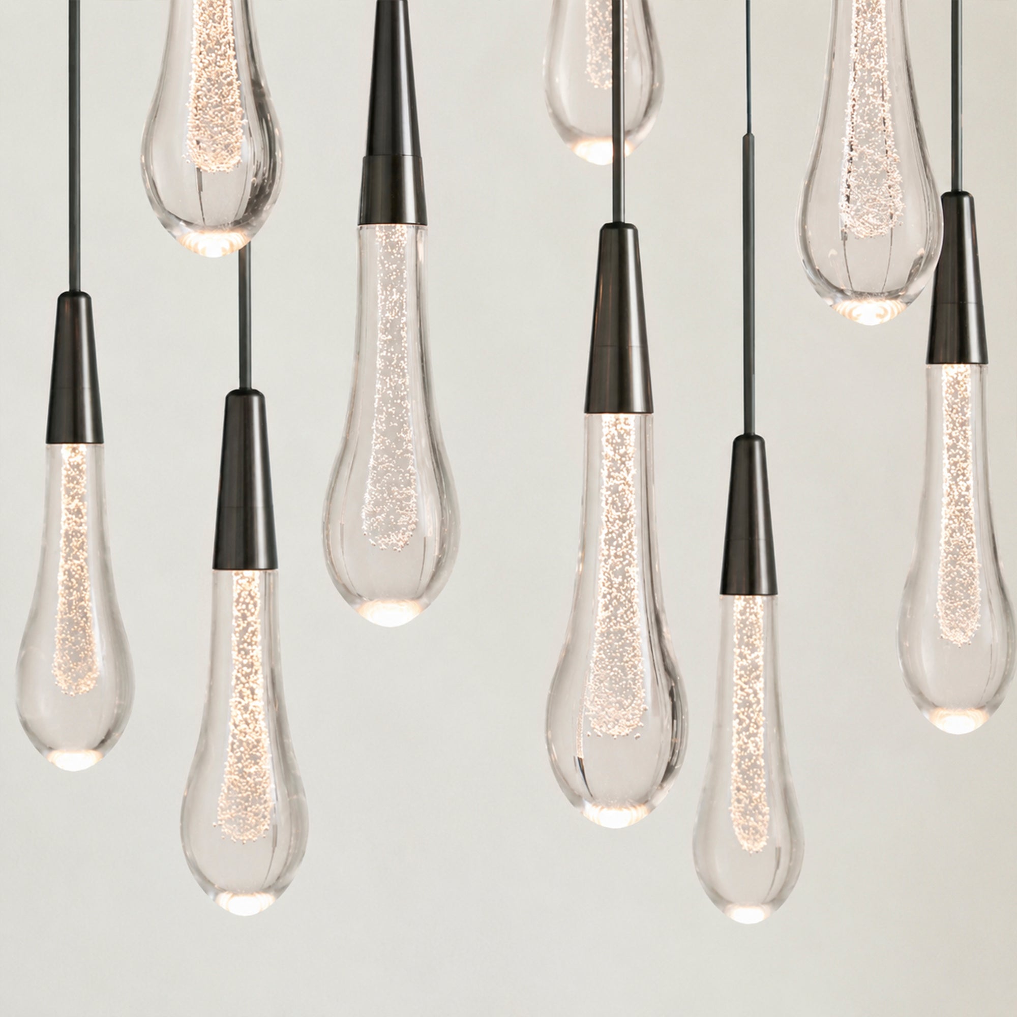 Soltaire Glass Linear Chandelier