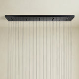 Soltaire Glass Linear Chandelier