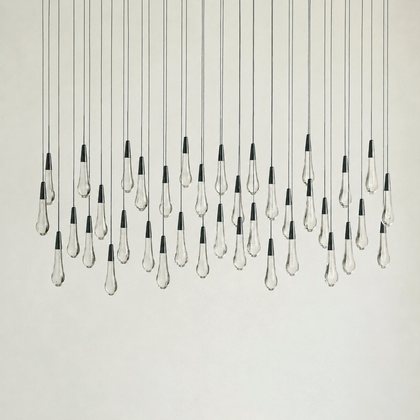 Soltaire Glass Linear Chandelier