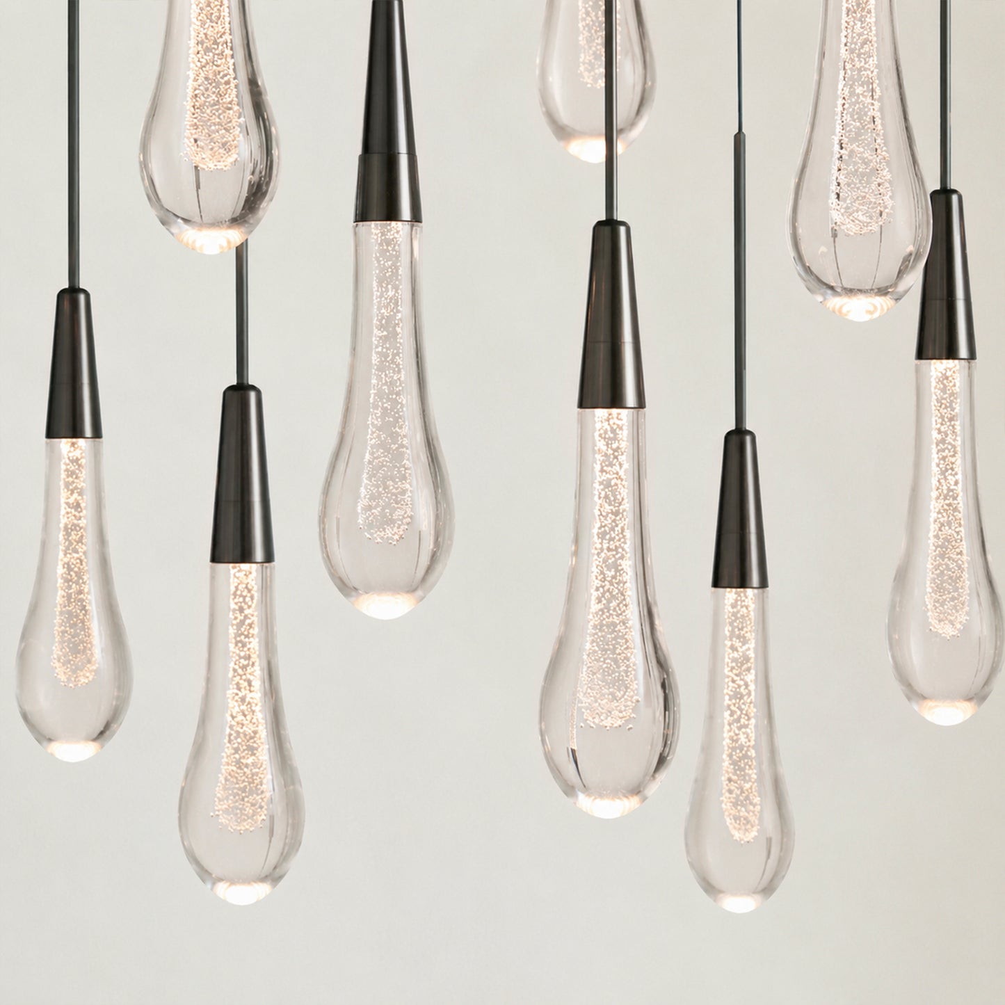 Soltaire Glass Linear Chandelier