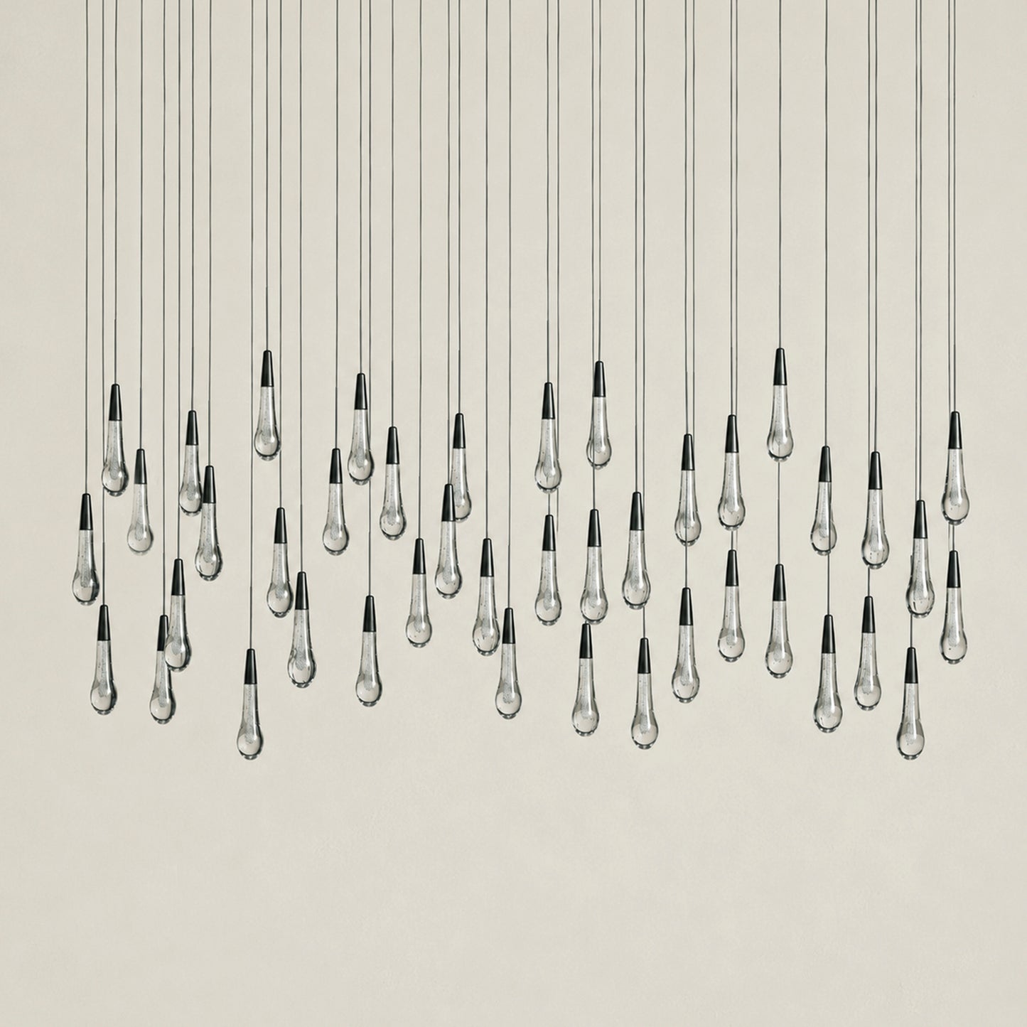 Soltaire Glass Linear Chandelier