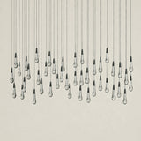 Soltaire Glass Linear Chandelier