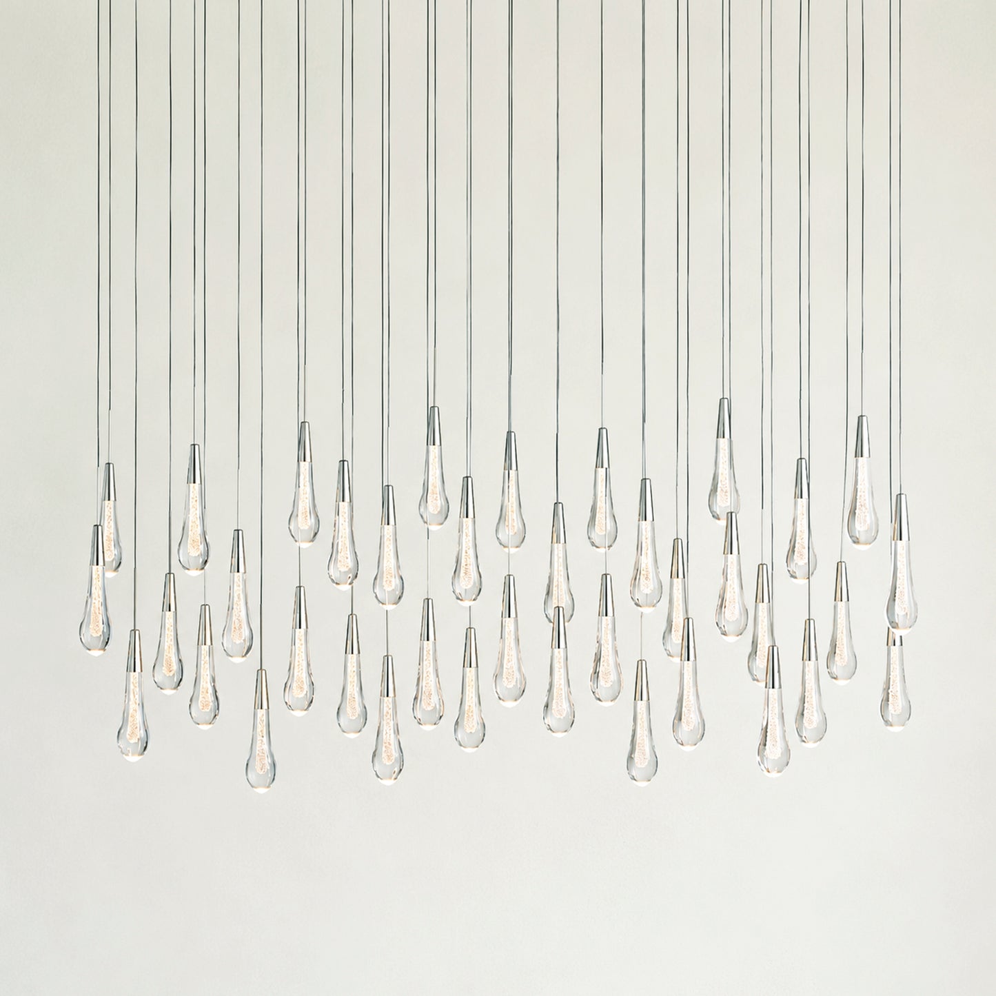 Soltaire Glass Linear Chandelier