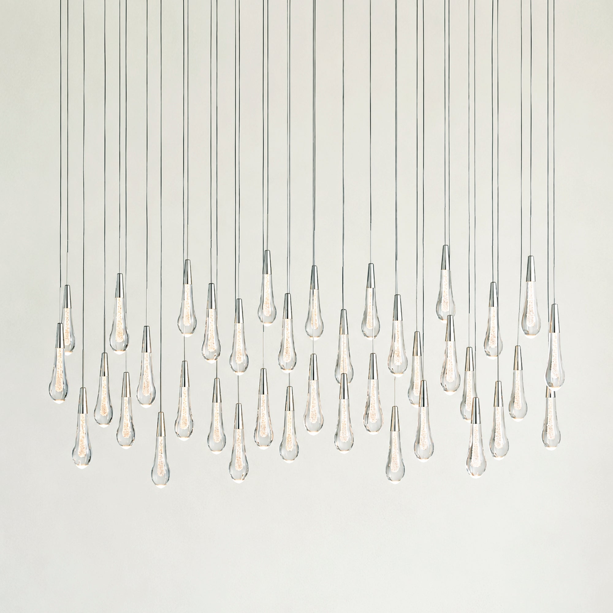 Soltaire Glass Linear Chandelier