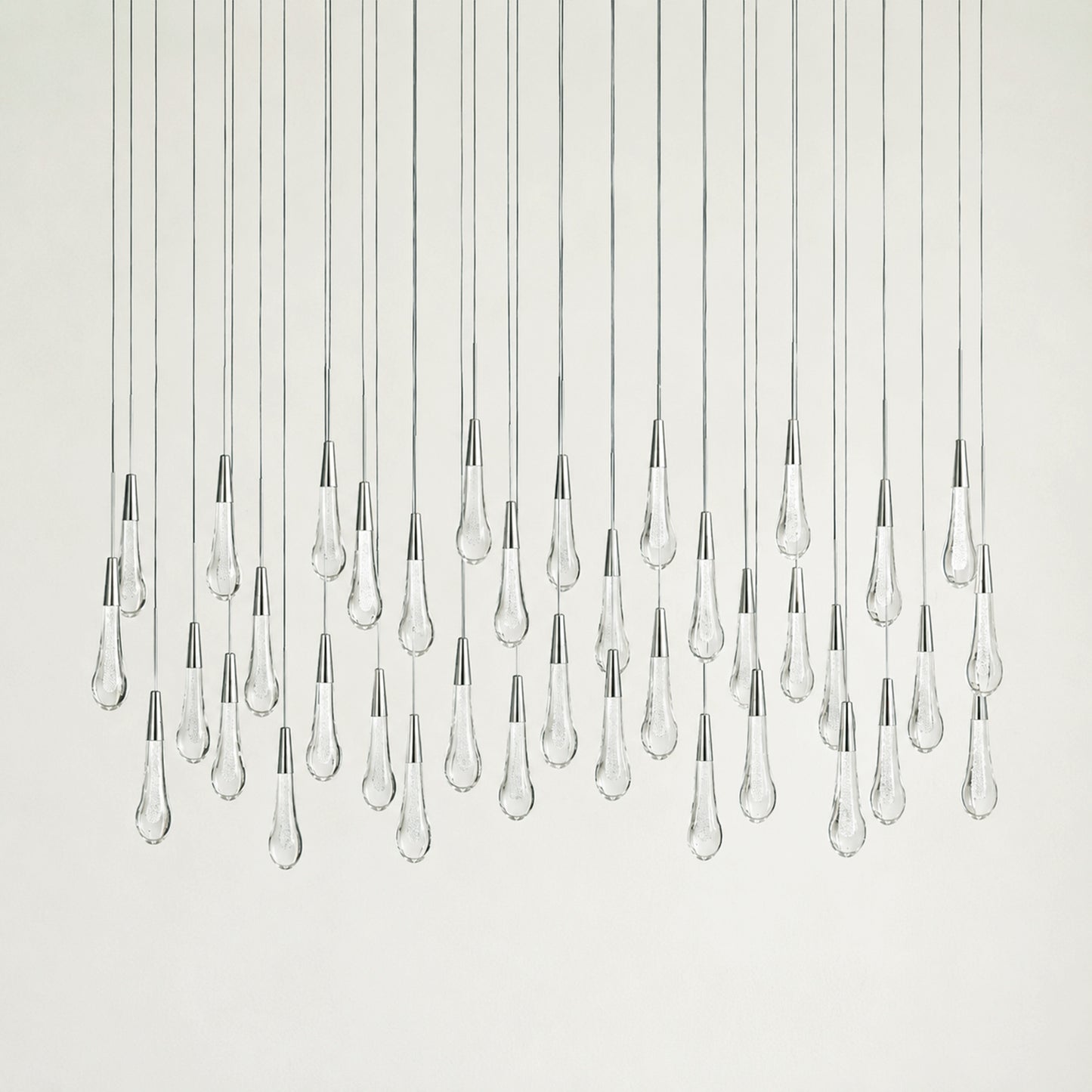 Soltaire Glass Linear Chandelier