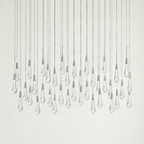 Soltaire Glass Linear Chandelier