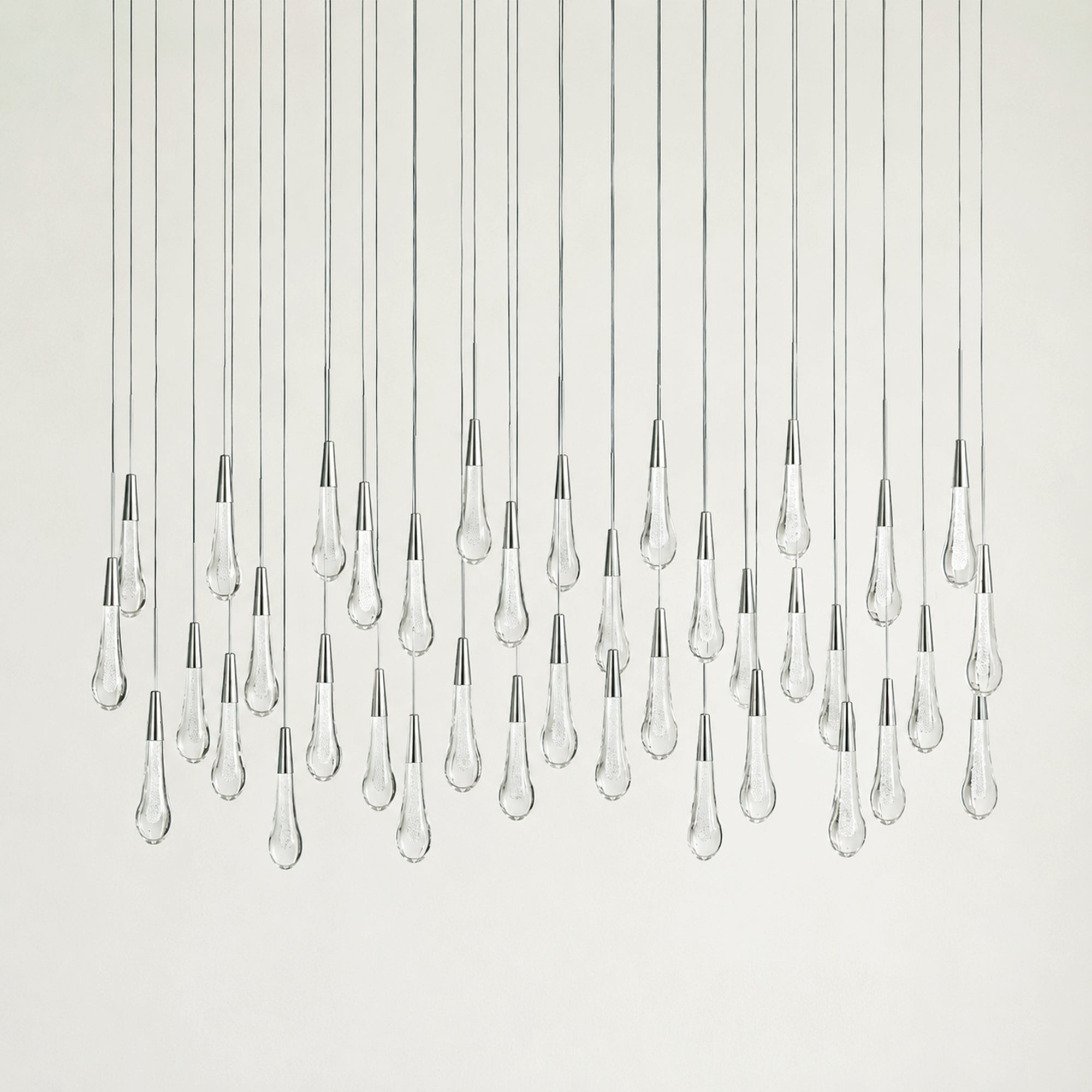 Soltaire Glass Linear Chandelier