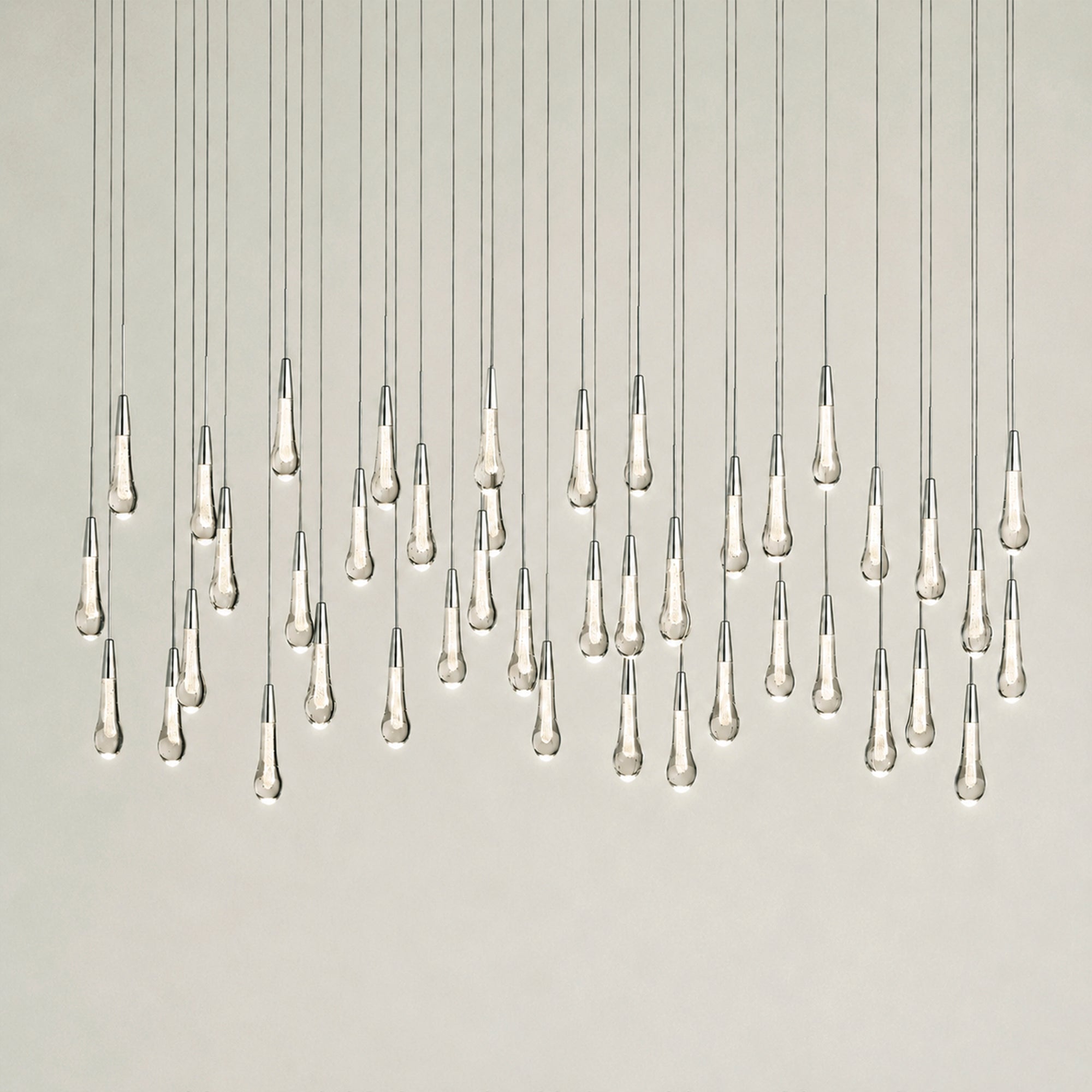 Soltaire Glass Linear Chandelier