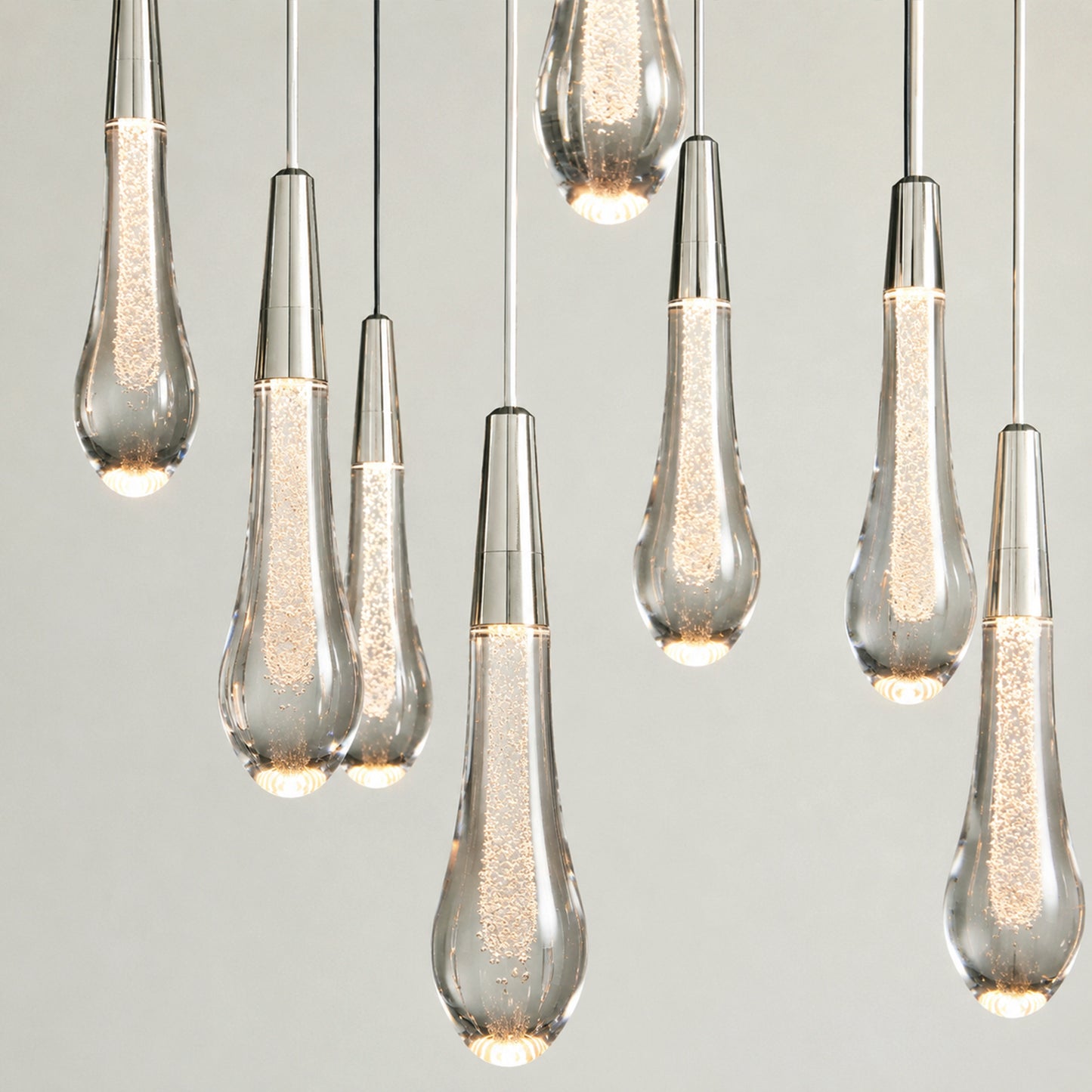 Soltaire Glass Linear Chandelier