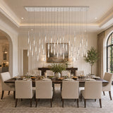 Soltaire Glass Linear Chandelier