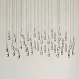 Soltaire Glass Linear Chandelier