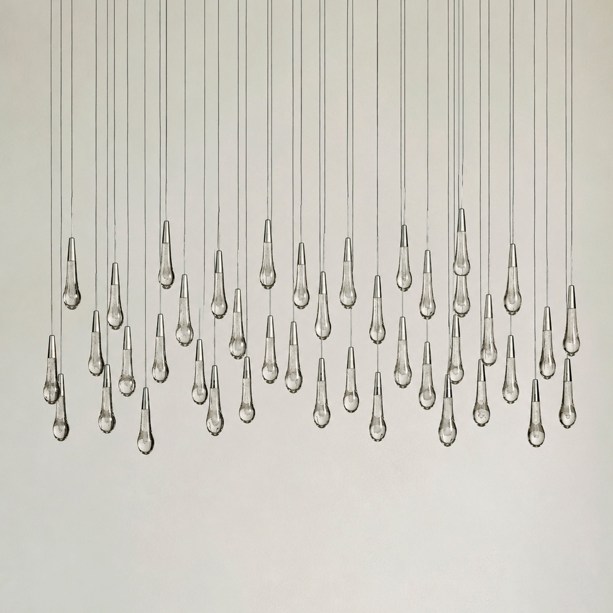 Soltaire Glass Linear Chandelier