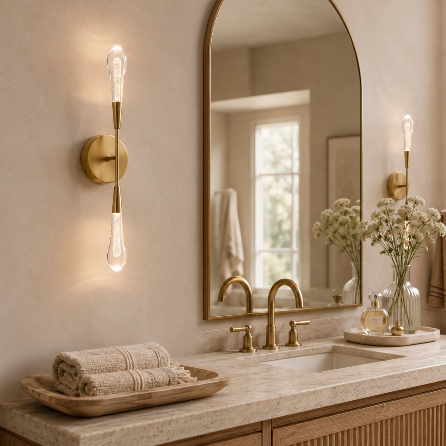 Soltaire Double Sconce