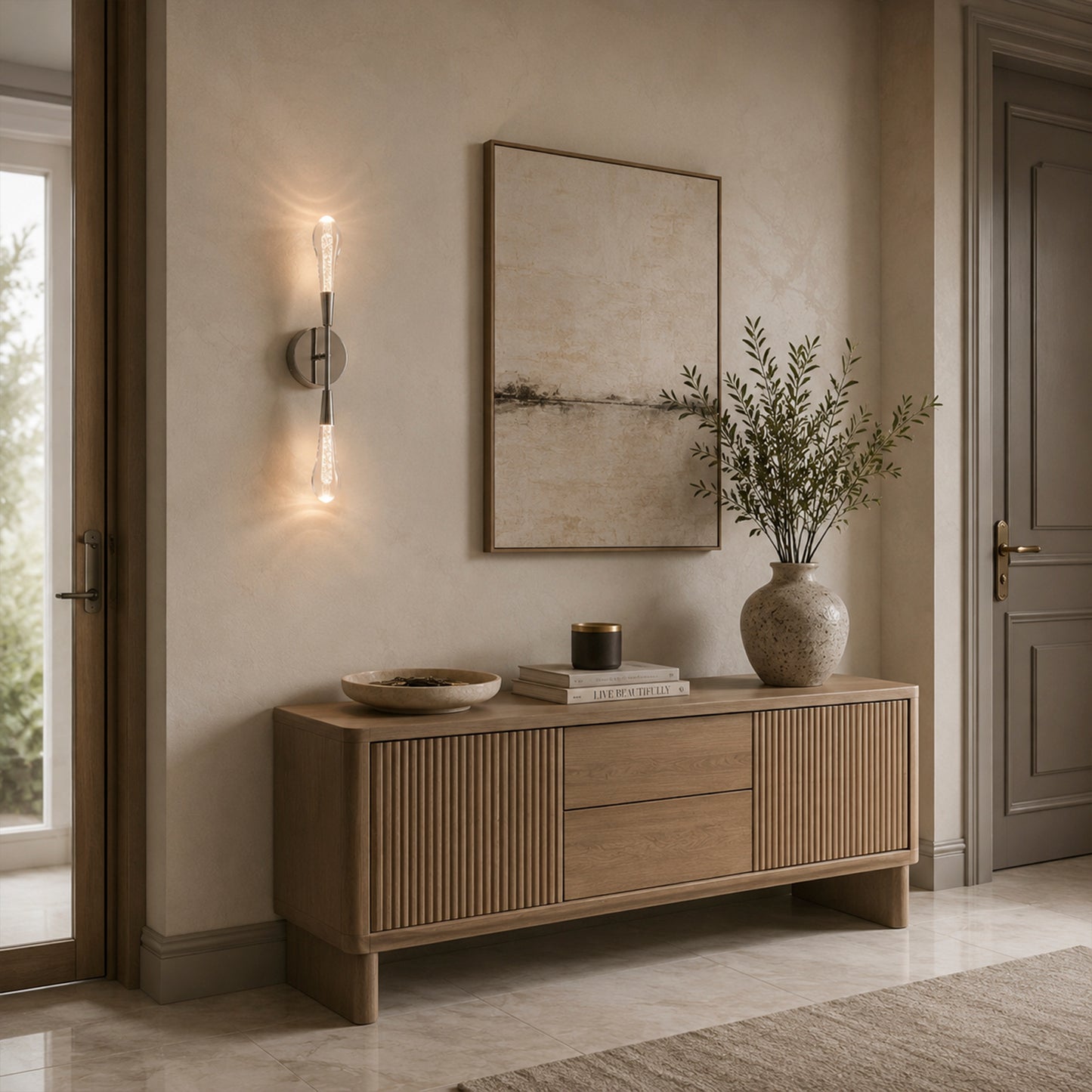 Soltaire Double Sconce