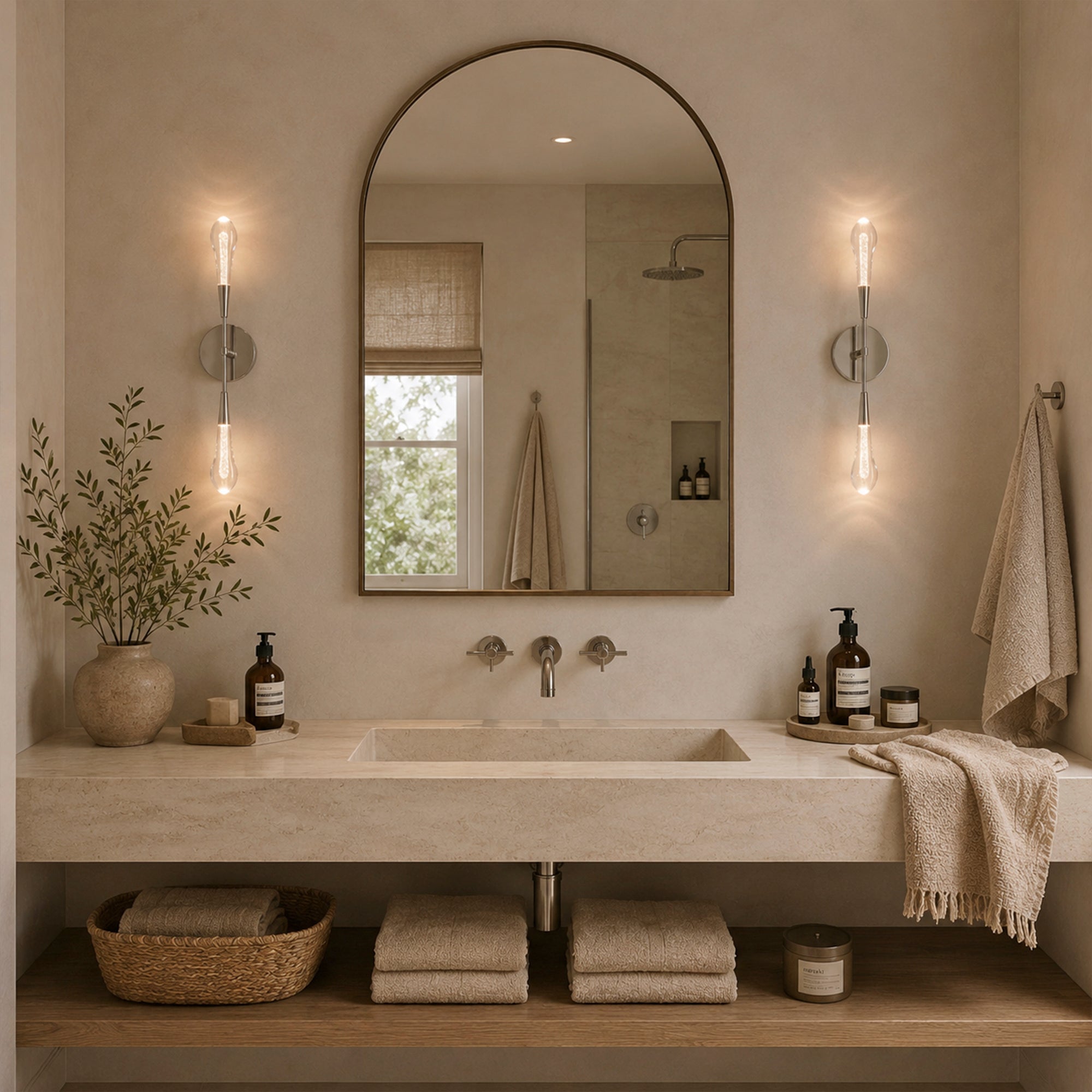 Soltaire Double Sconce