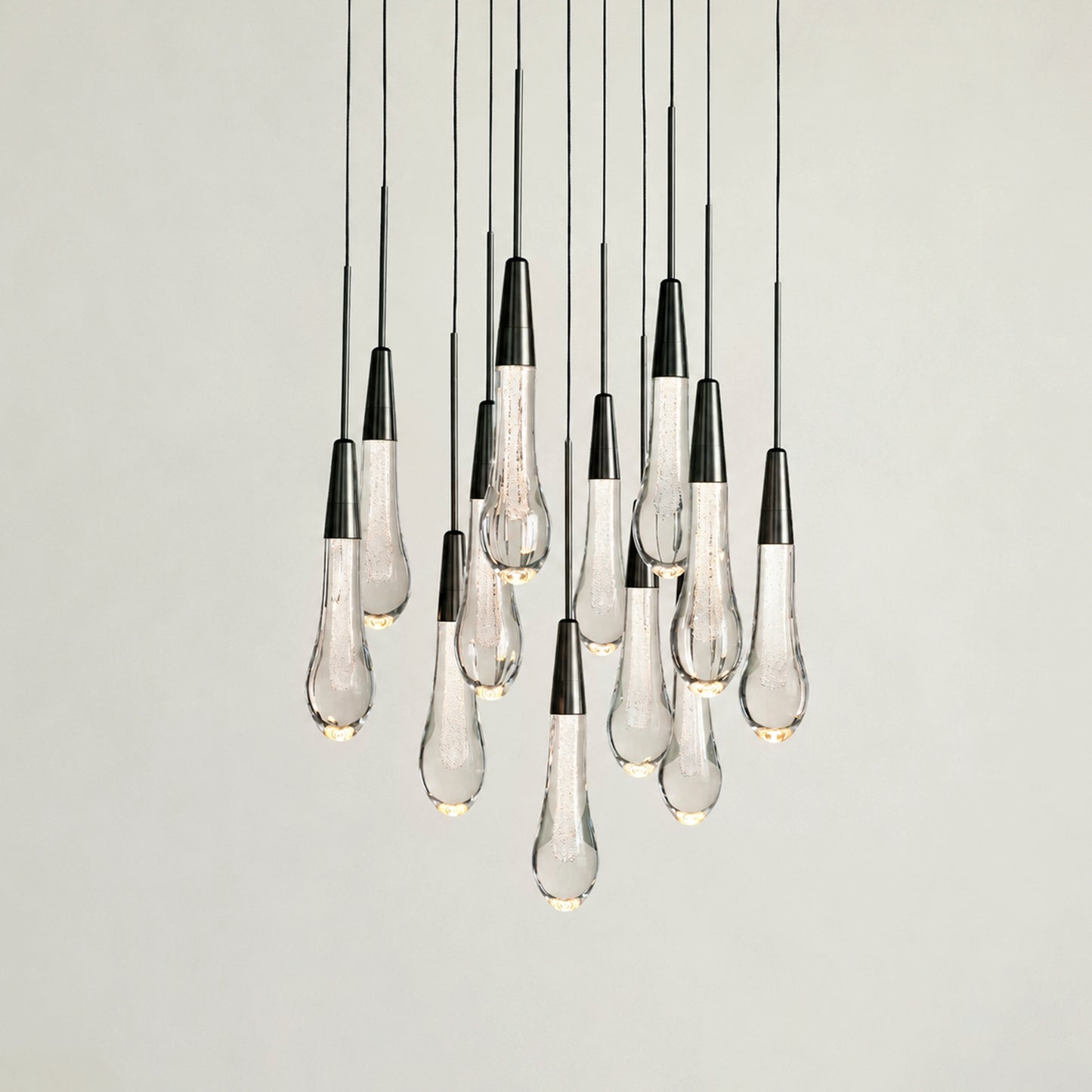 Soltaire Modern Round Chandelier 17" 24" 36" 58"