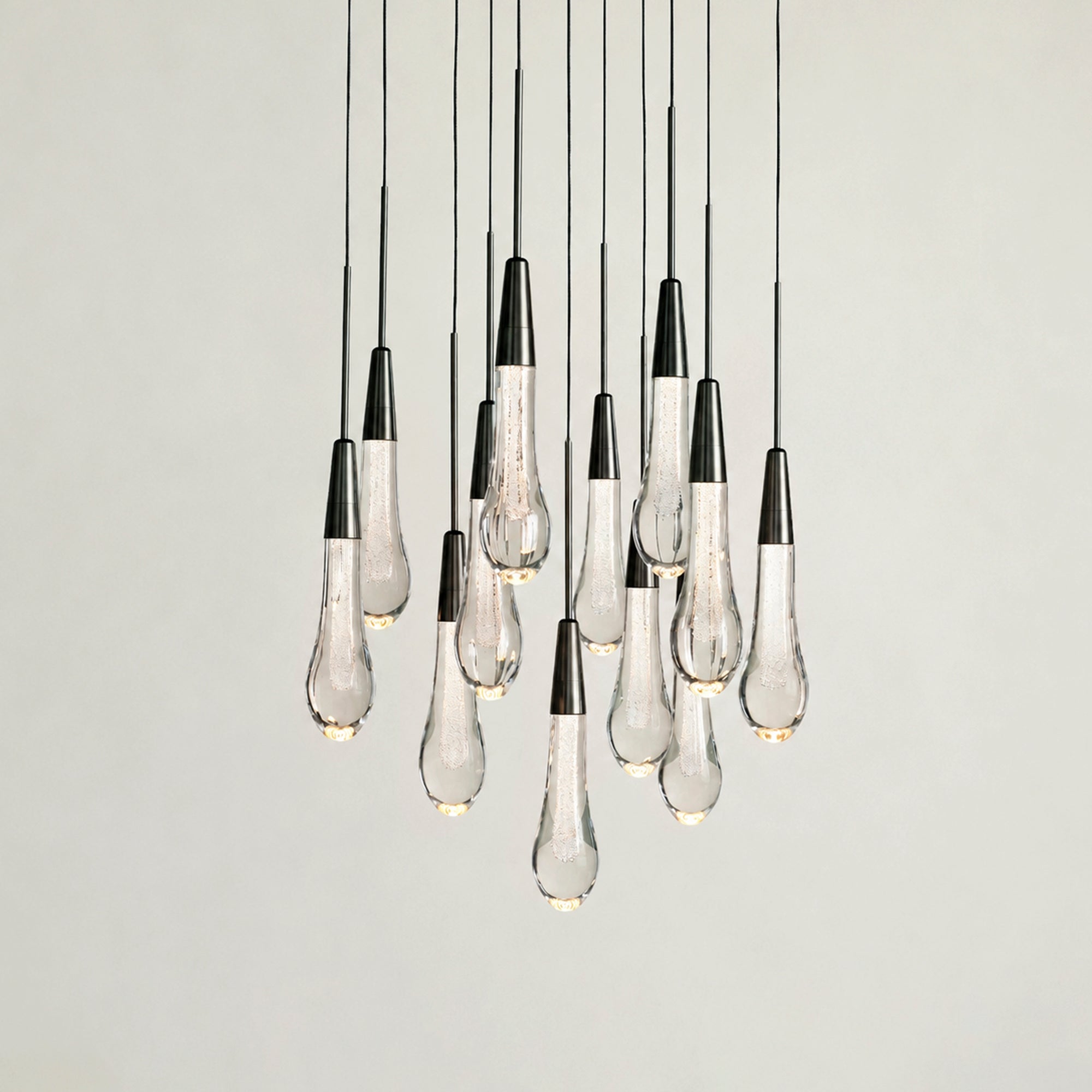 Soltaire Modern Round Chandelier 17" 24" 36" 58"