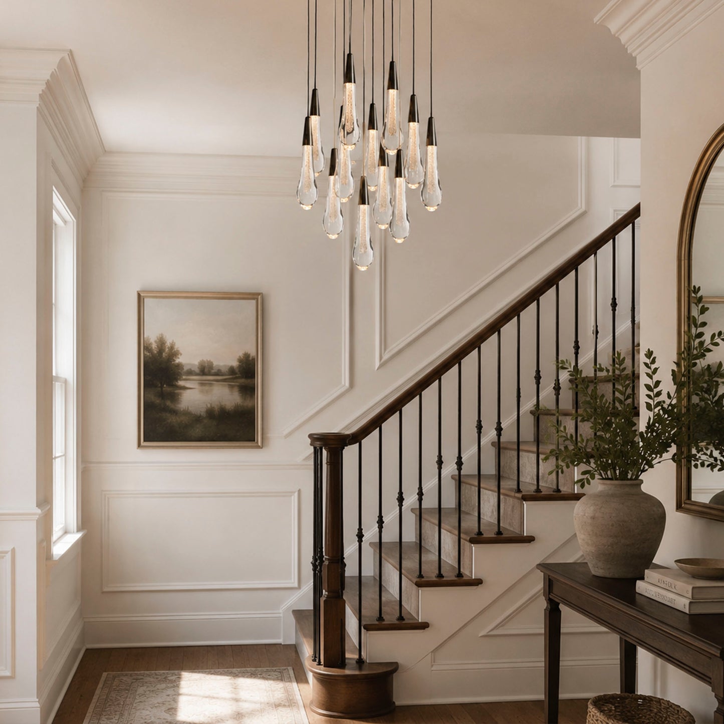 Soltaire Modern Round Chandelier 17" 24" 36" 58"