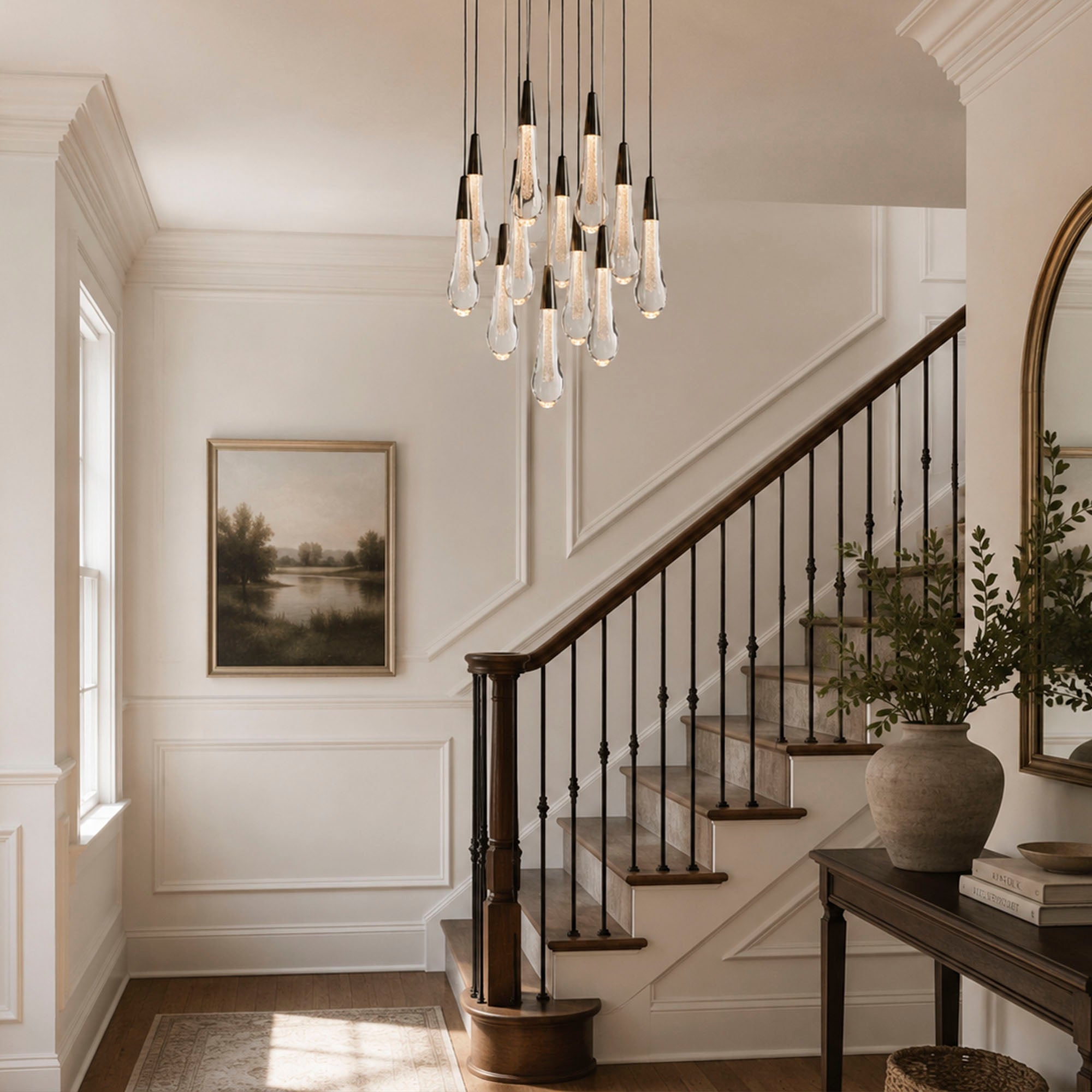 Soltaire Modern Round Chandelier 17" 24" 36" 58"