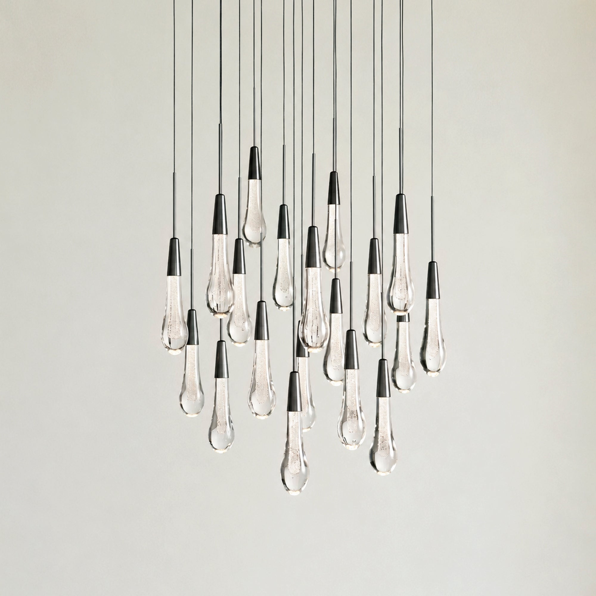 Soltaire Modern Round Chandelier 17" 24" 36" 58"