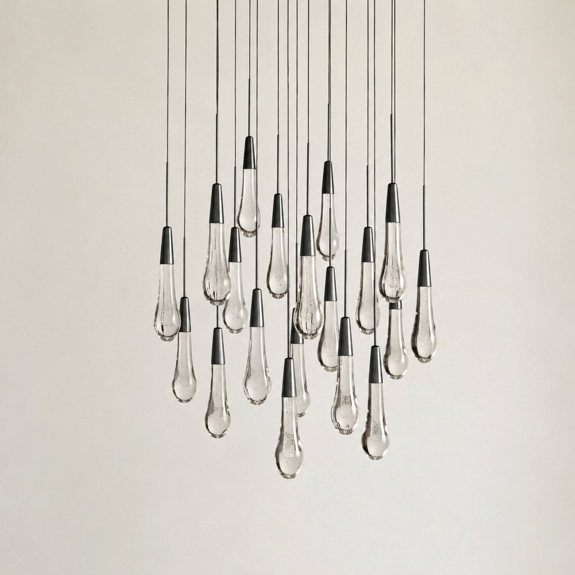 Soltaire Modern Round Chandelier 17" 24" 36" 58"