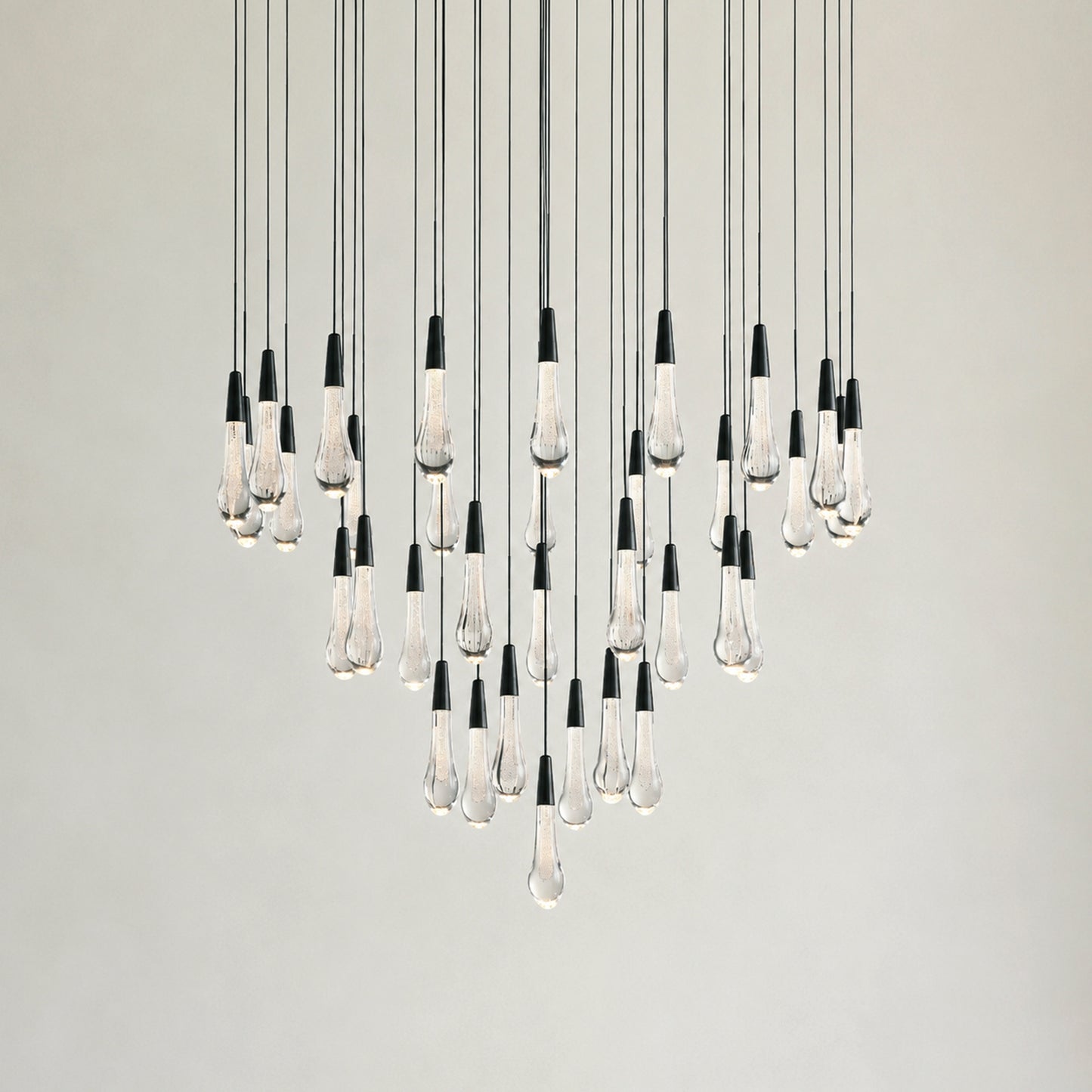 Soltaire Modern Round Chandelier 17" 24" 36" 58"