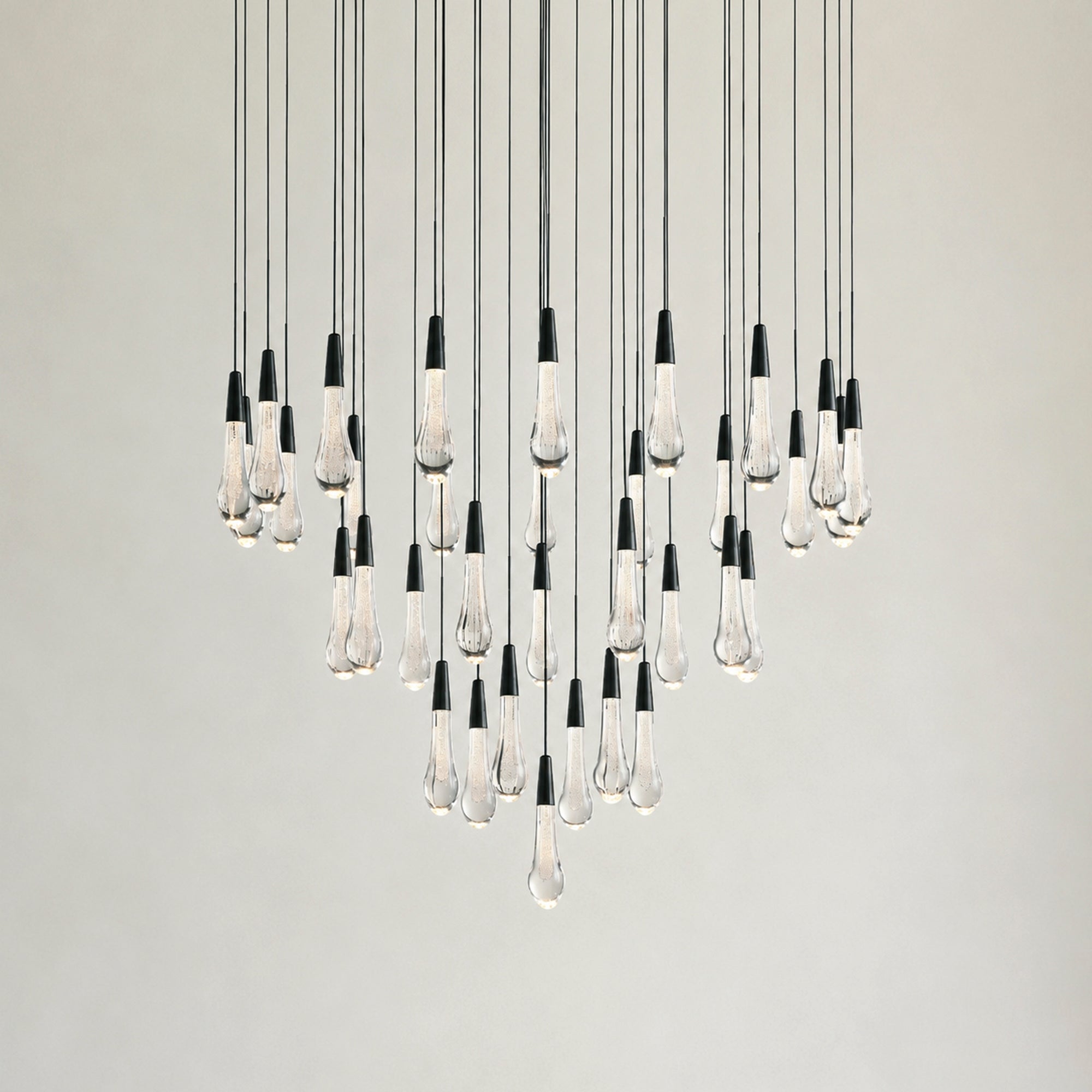 Soltaire Modern Round Chandelier 17" 24" 36" 58"