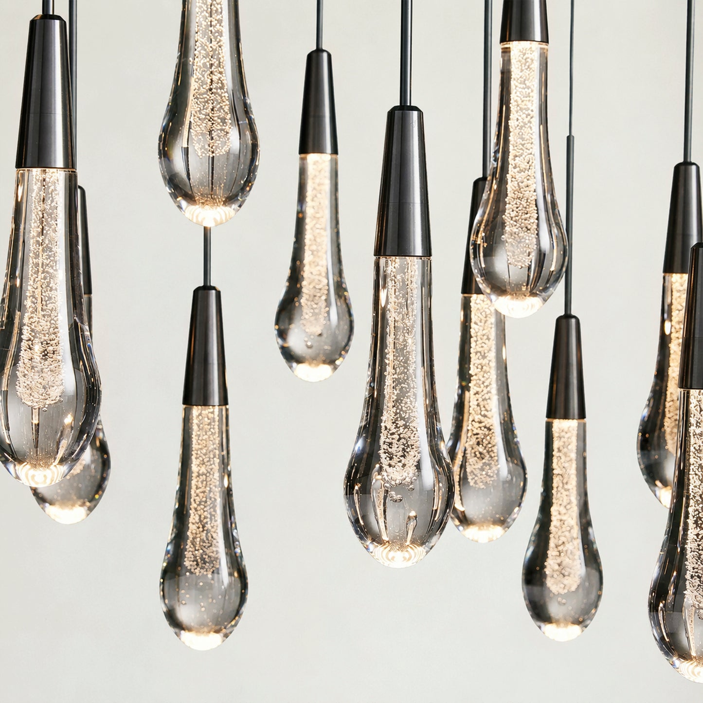 Soltaire Modern Round Chandelier 17" 24" 36" 58"