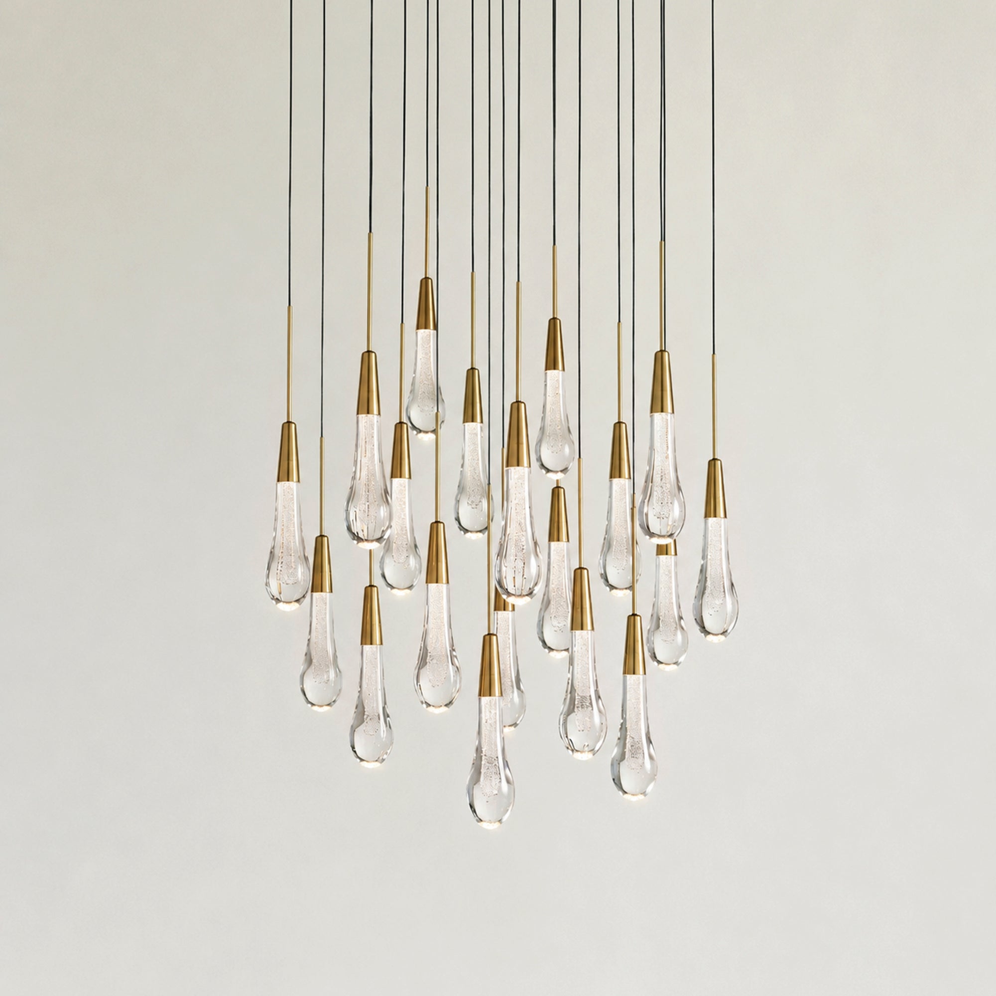 Soltaire Modern Round Chandelier 17" 24" 36" 58"