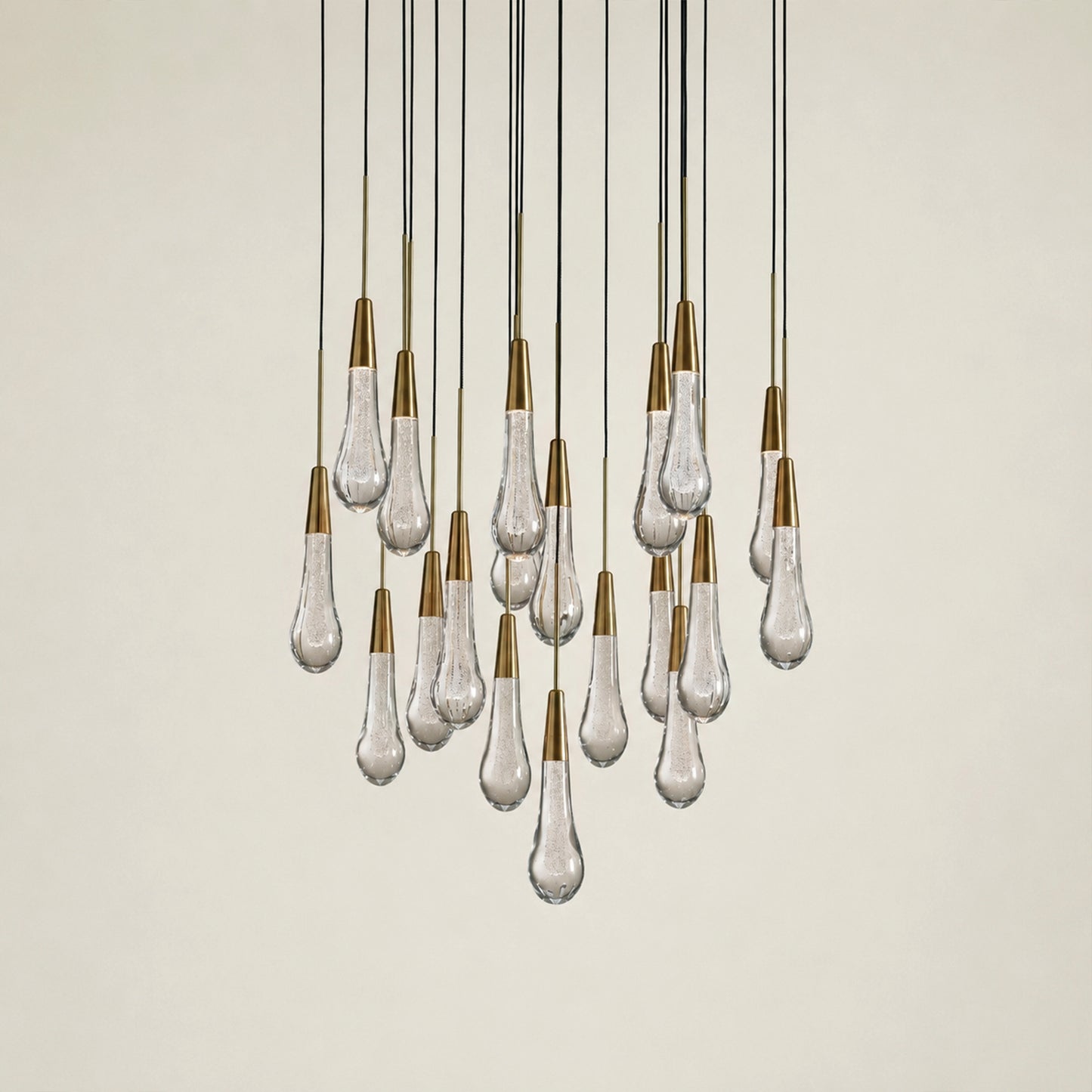 Soltaire Modern Round Chandelier 17" 24" 36" 58"