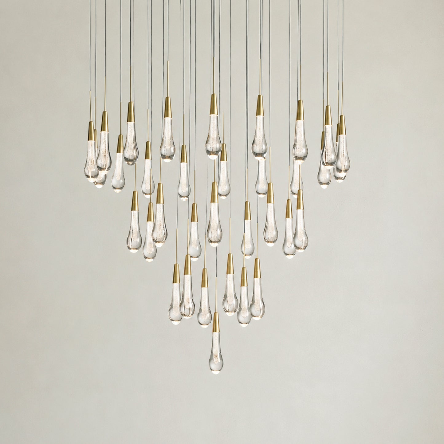 Soltaire Modern Round Chandelier 17" 24" 36" 58"
