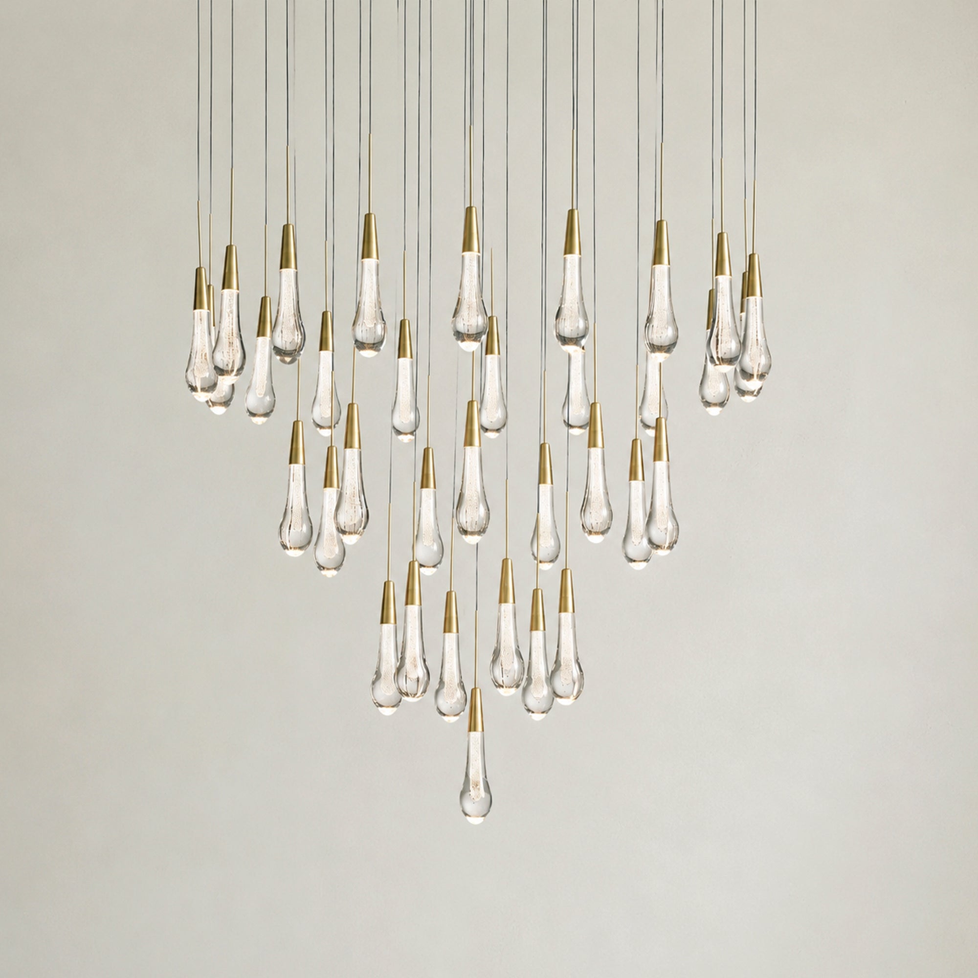 Soltaire Modern Round Chandelier 17" 24" 36" 58"