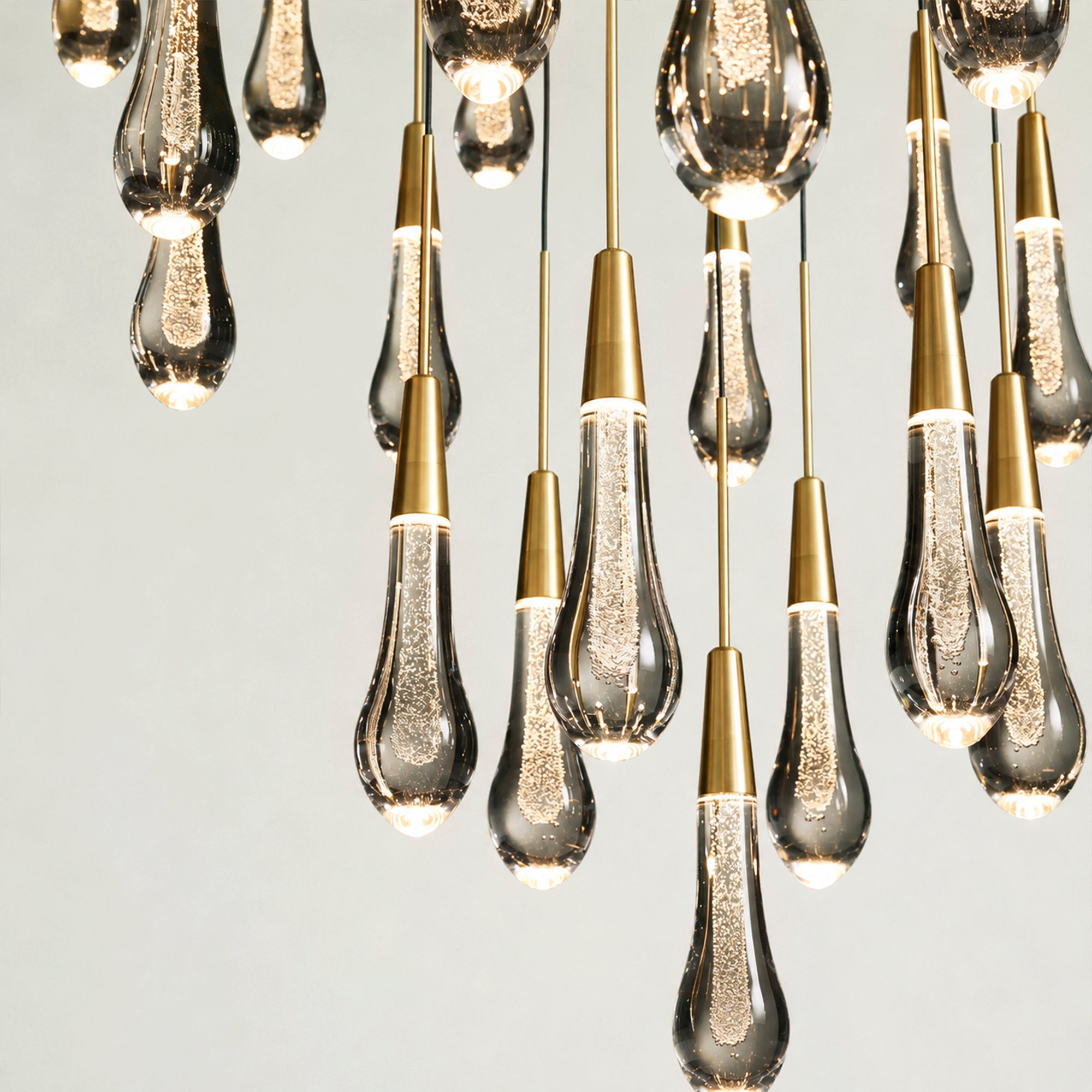 Soltaire Modern Round Chandelier 17" 24" 36" 58"