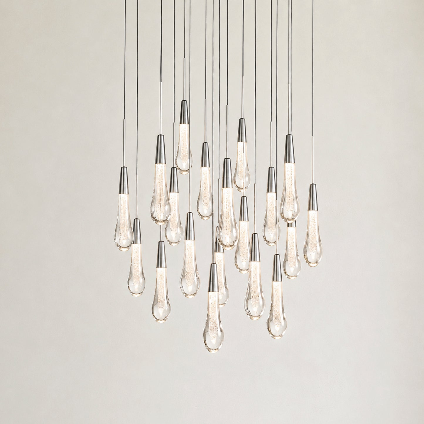 Soltaire Modern Round Chandelier 17" 24" 36" 58"