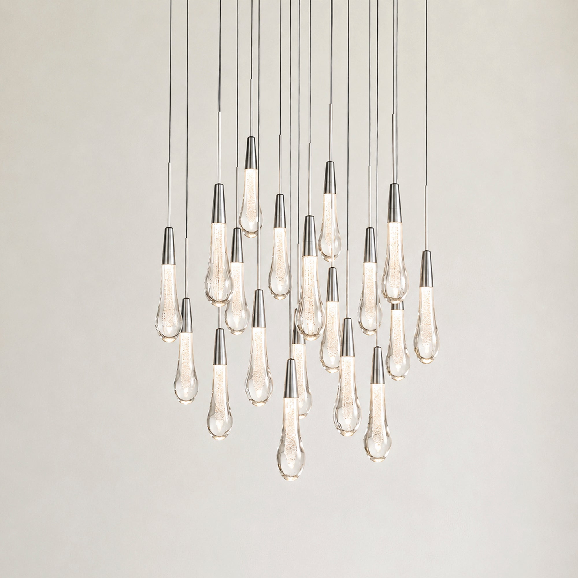 Soltaire Modern Round Chandelier 17" 24" 36" 58"