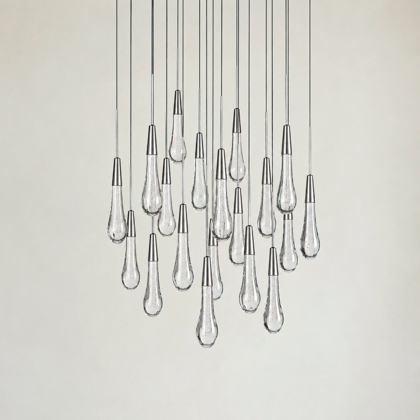 Soltaire Modern Round Chandelier 17" 24" 36" 58"