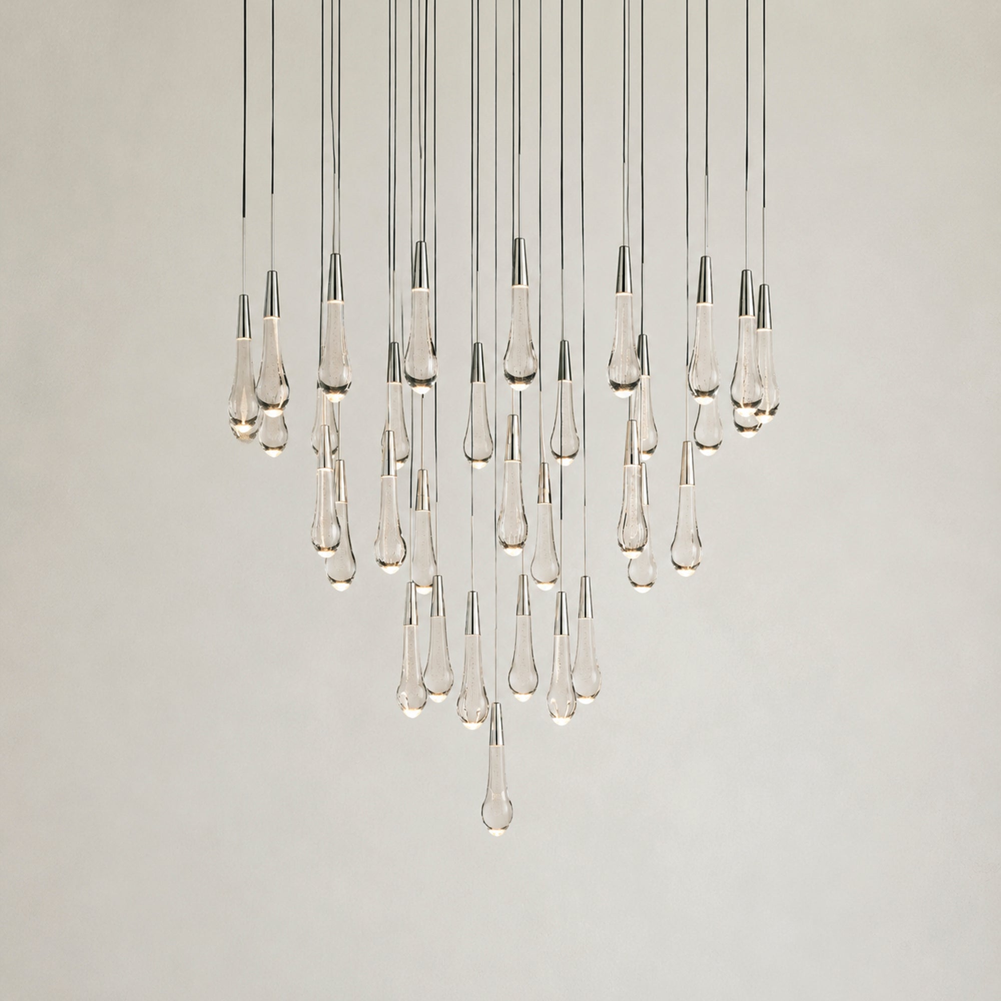 Soltaire Modern Round Chandelier 17" 24" 36" 58"