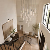 Soltaire Modern Round Chandelier 17" 24" 36" 58"