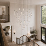 Soltaire Modern Round Chandelier 17" 24" 36" 58"
