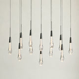 Soltaire Glass Linear Chandelier