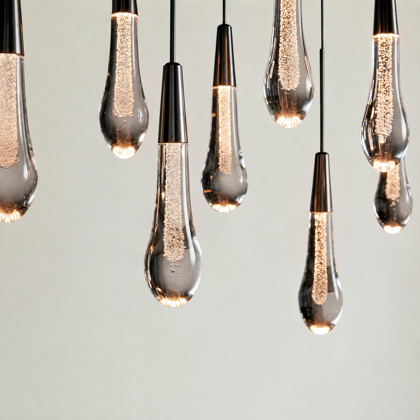 Soltaire Glass Linear Chandelier