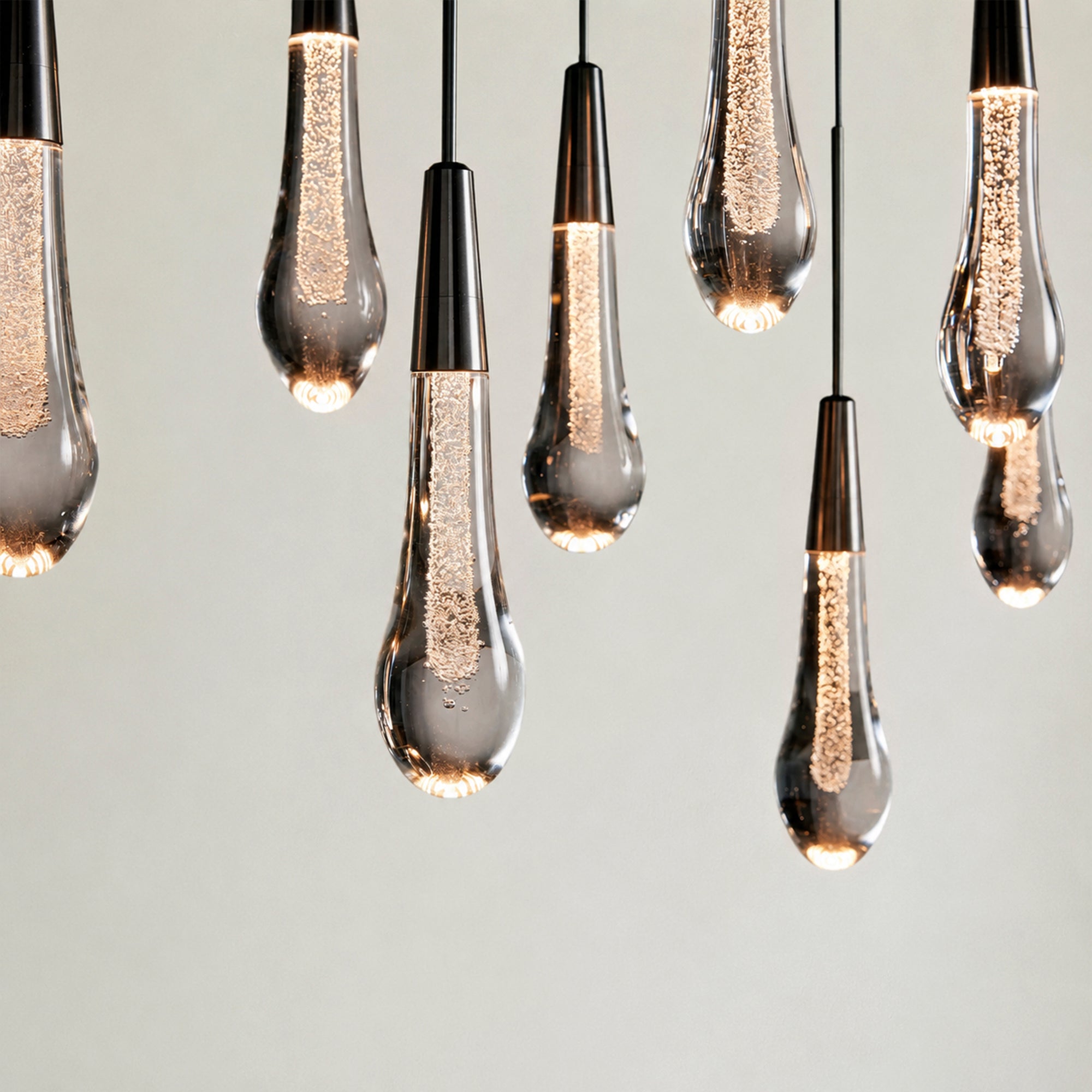 Soltaire Glass Linear Chandelier