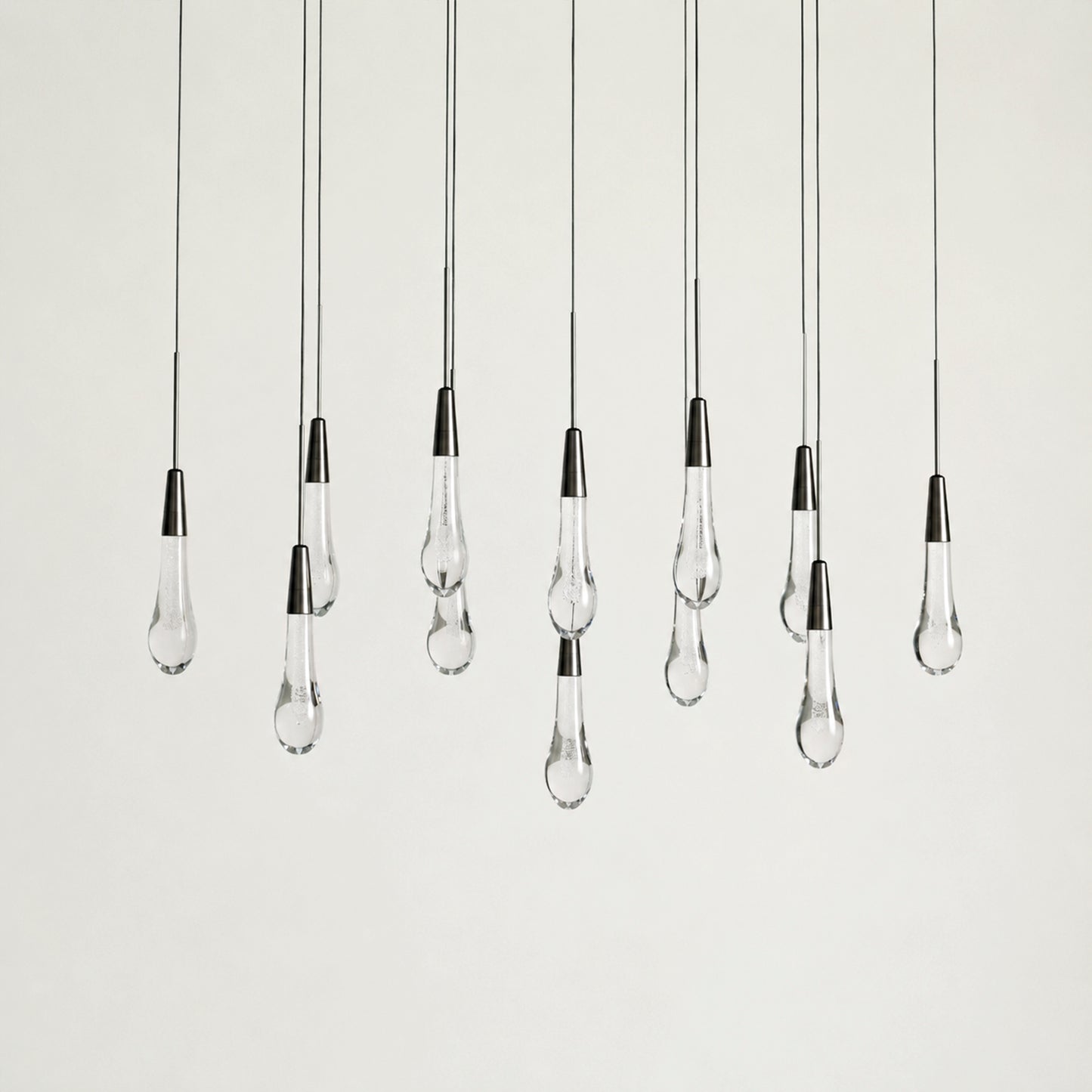 Soltaire Glass Linear Chandelier