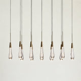 Soltaire Glass Linear Chandelier