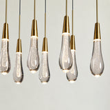 Soltaire Glass Linear Chandelier