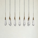Soltaire Glass Linear Chandelier