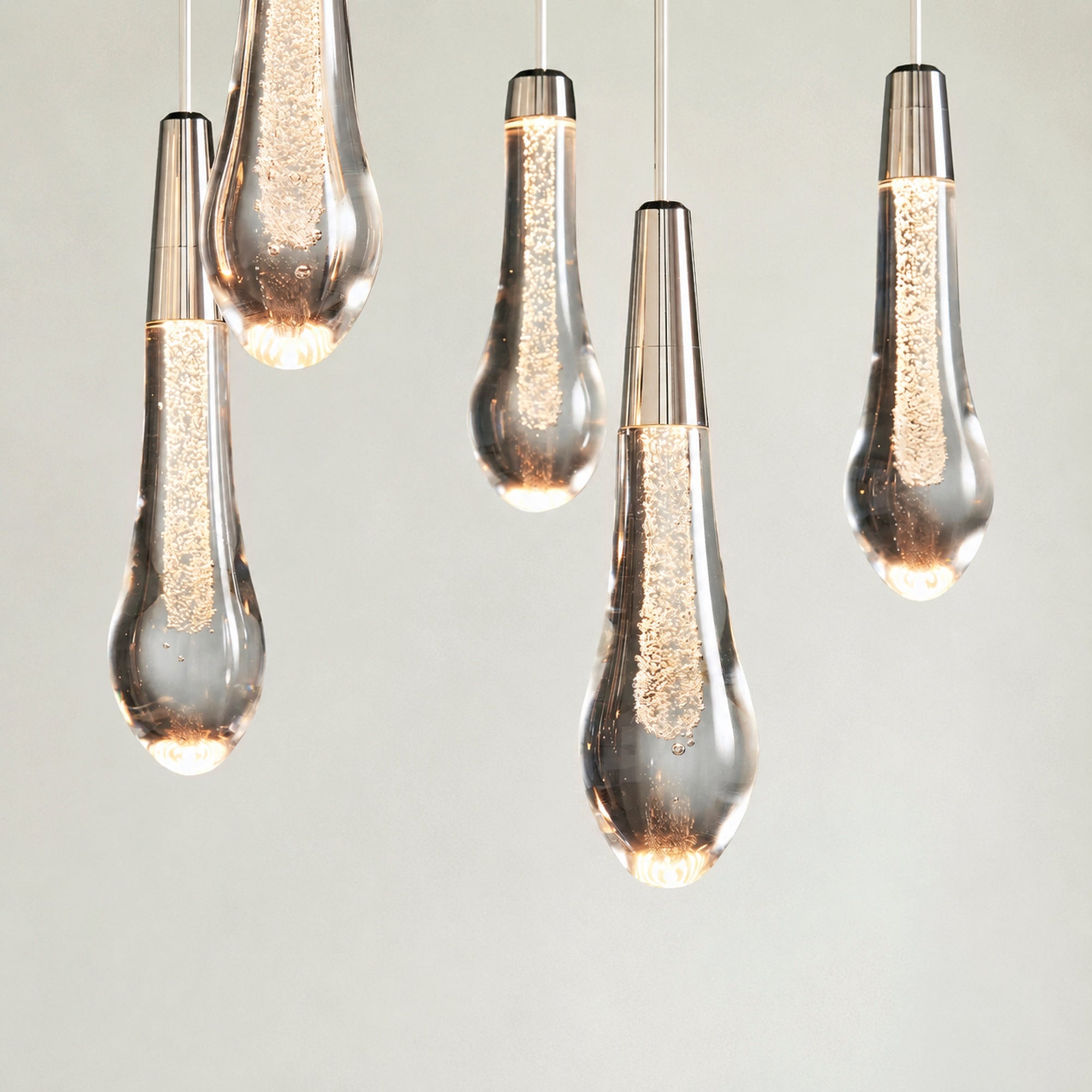 Soltaire Glass Linear Chandelier